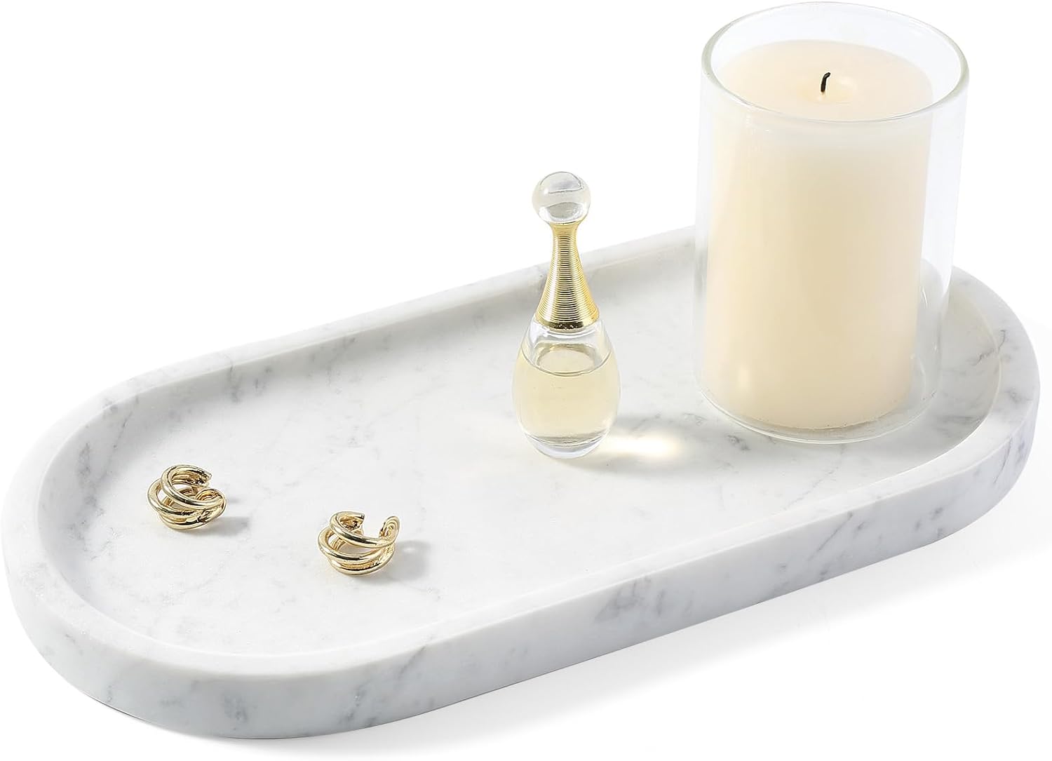 Koville natural travertine marble tray