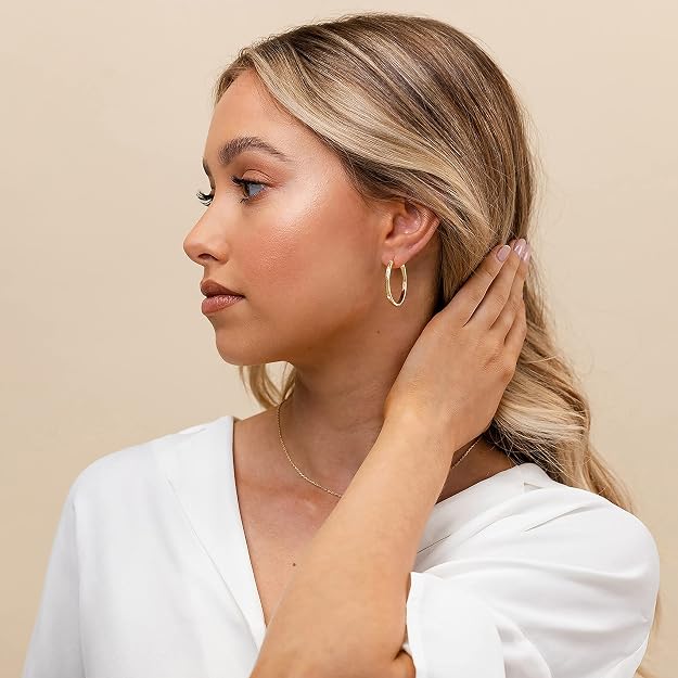 PAVOI gold hoop earrings