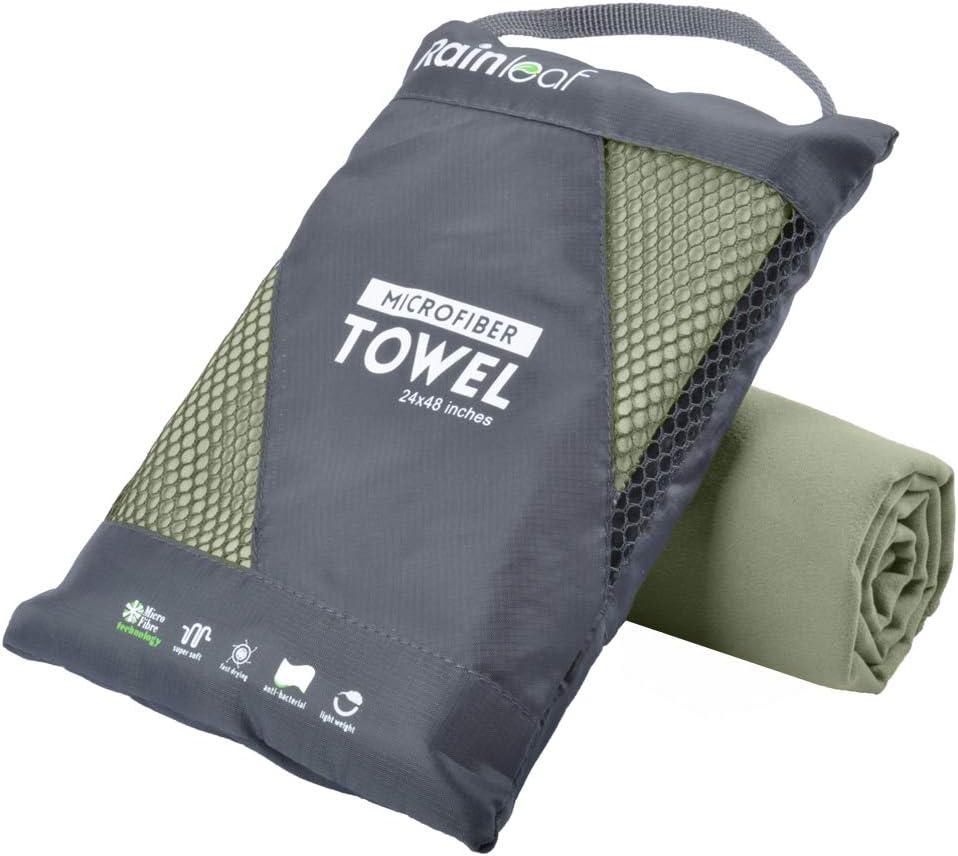Rainleaf microfiber travel towel