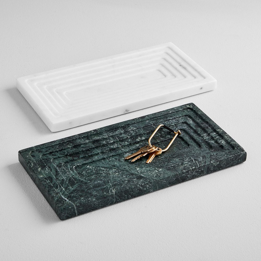 West Elm marble catchall vanity tray